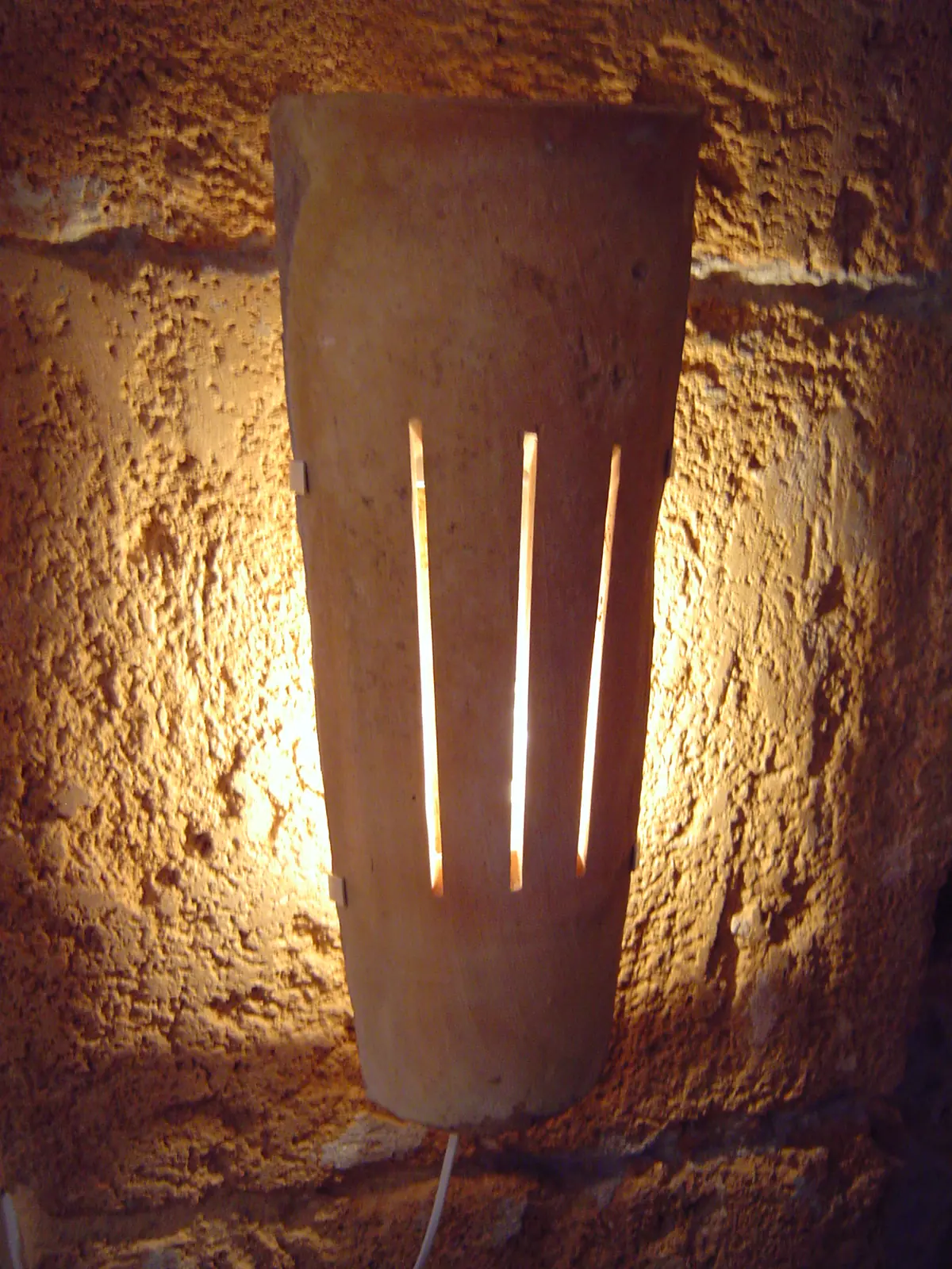 Terracotta-Wandleuchte Terra-005 für innen vollständig abgebildet
